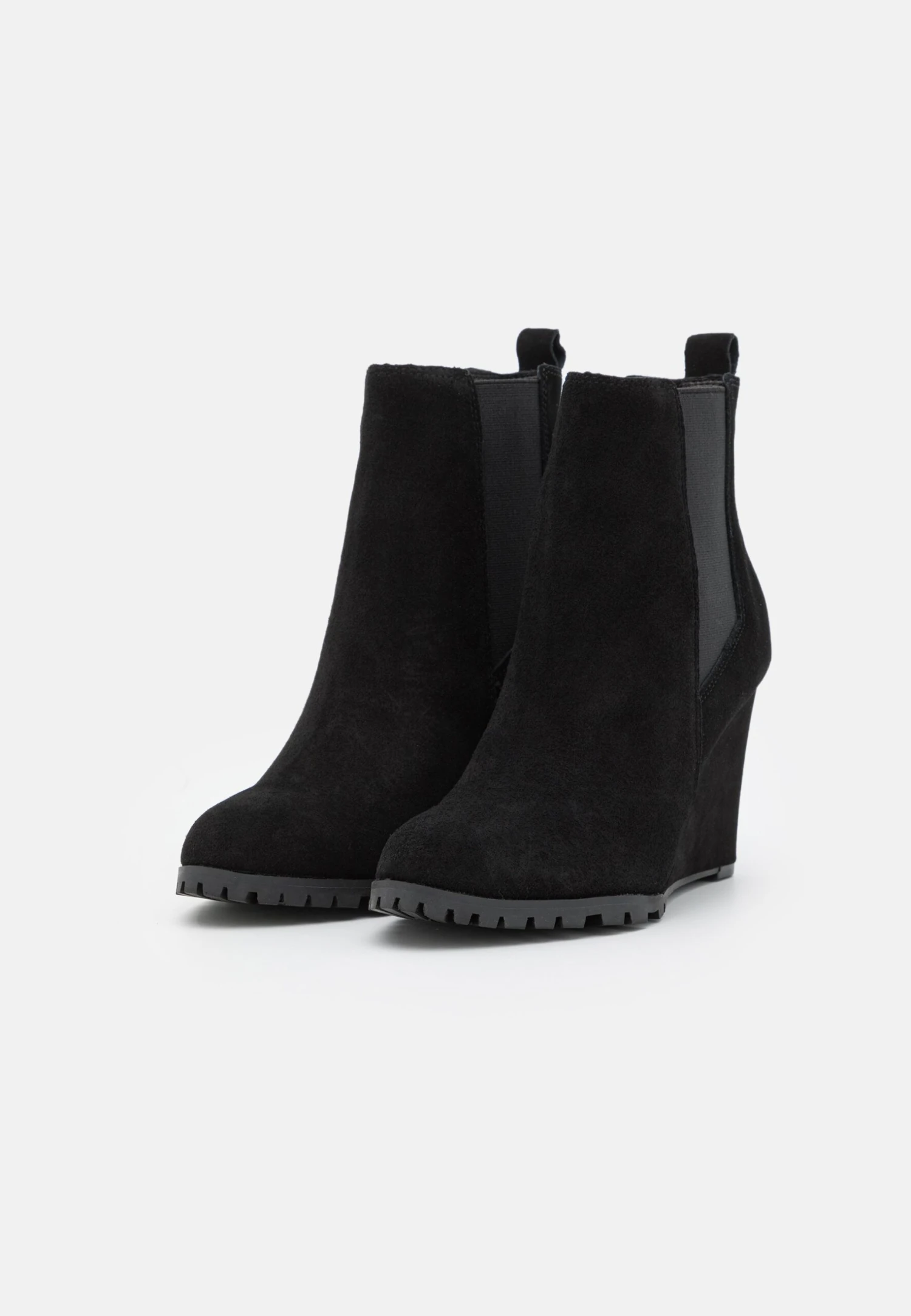 Leather - Bottines Compensées - Black – Image 3