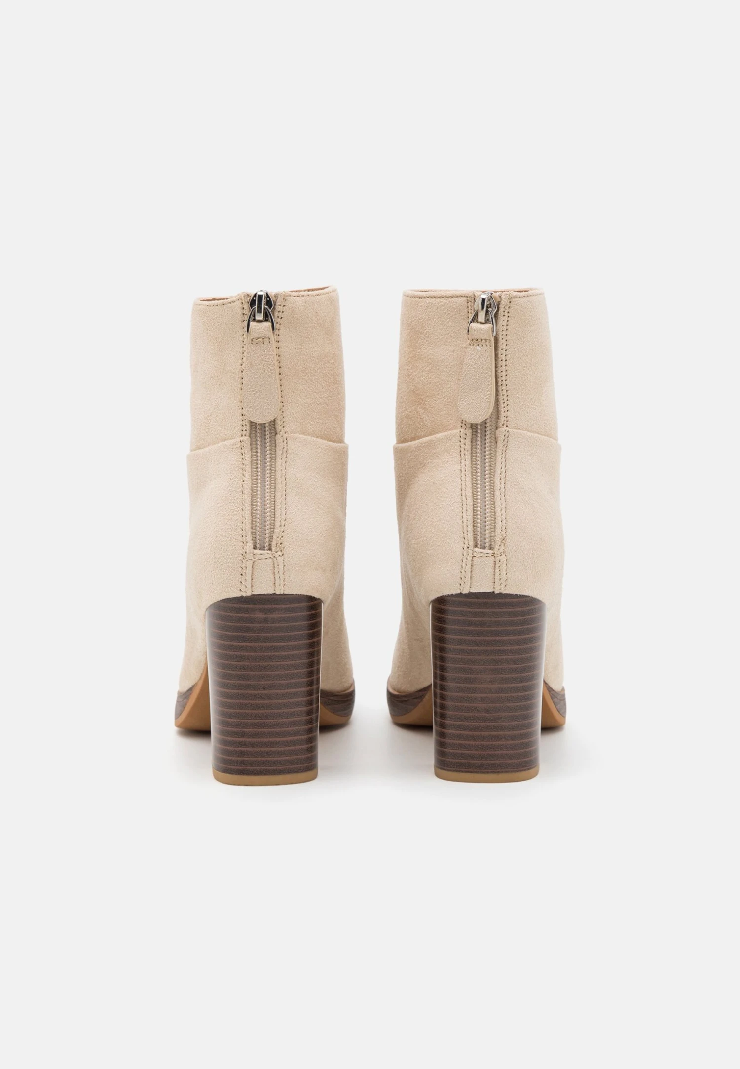 Wide Fit - Bottines À Plateau - Beige – Image 4
