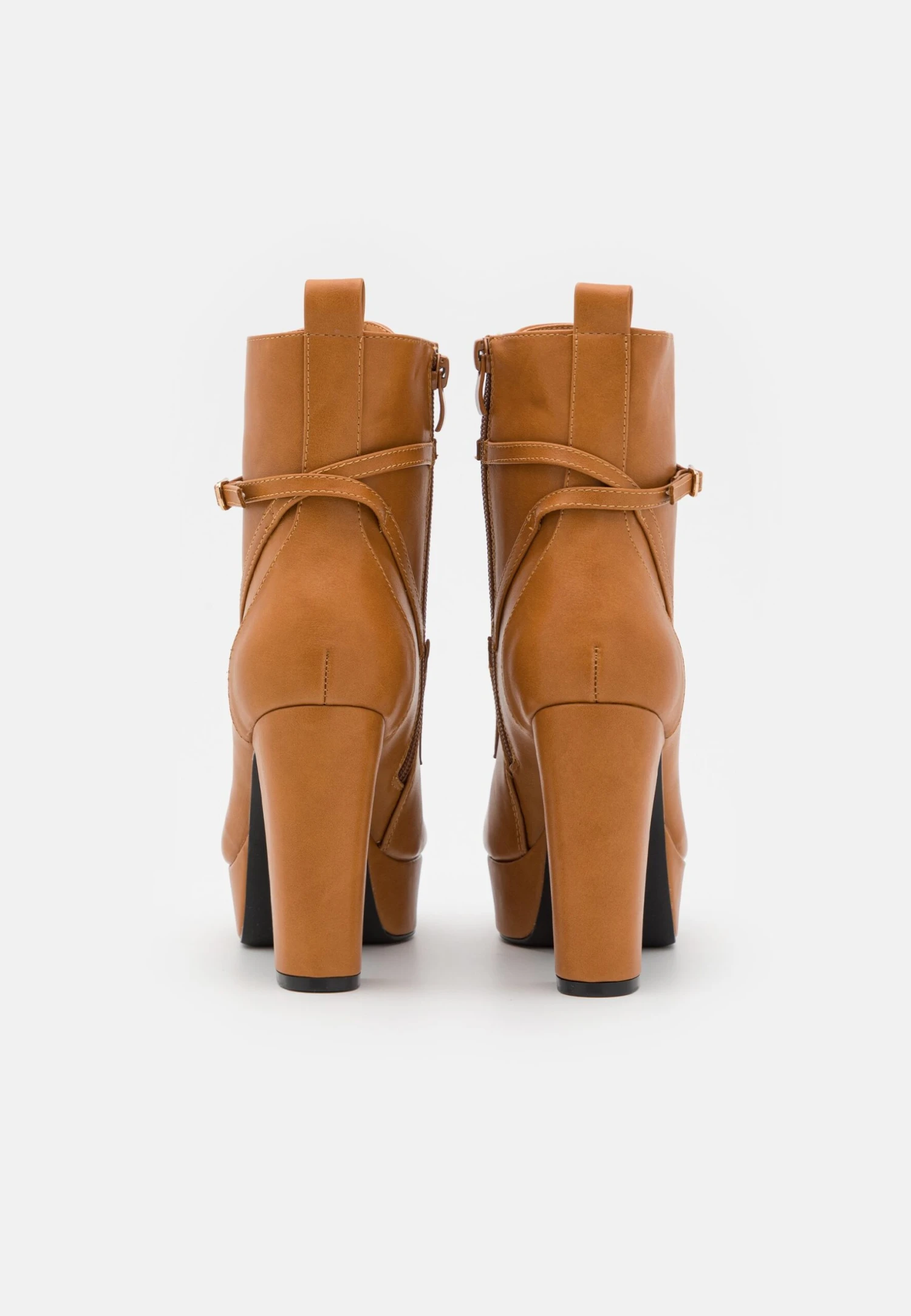 Anna Field Bottines À Lacets - Cognac – Image 4