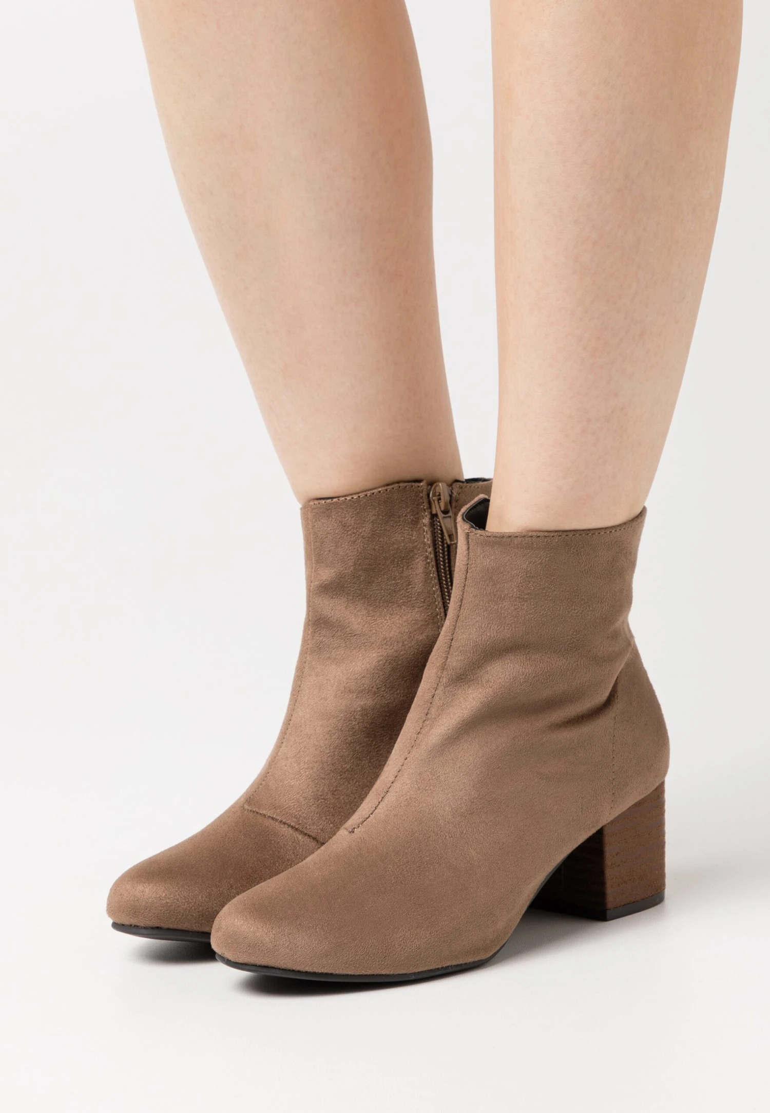 Anna Field Boots À Talons - Taupe