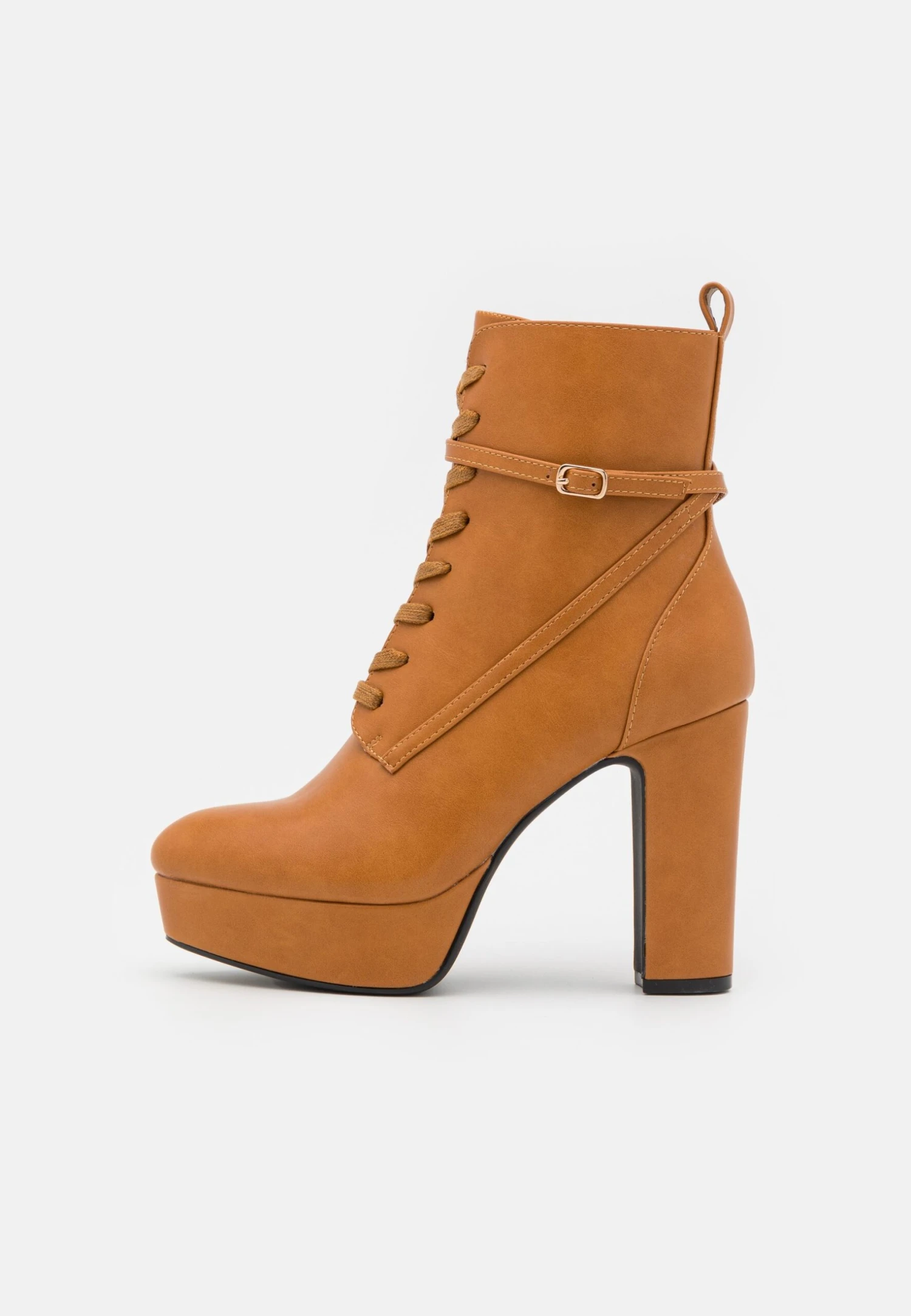 Anna Field Bottines À Lacets - Cognac – Image 2