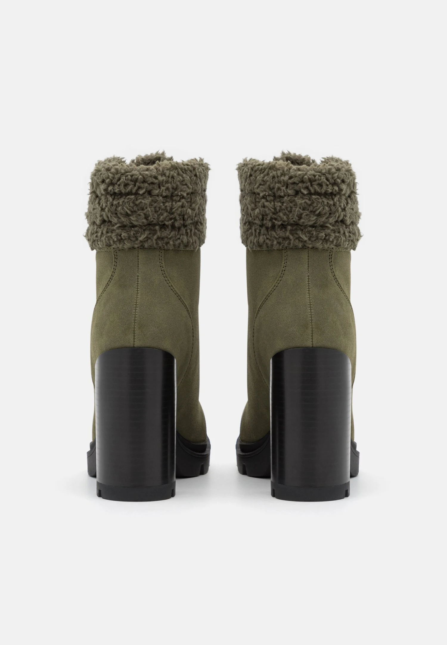 Anna Field Leather - Bottines À Lacets - Khaki – Image 4