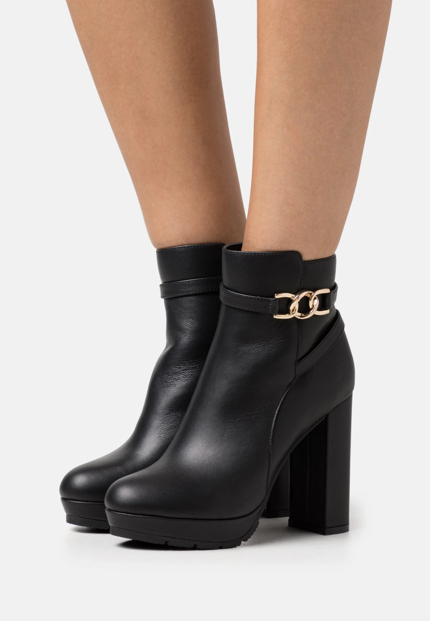 Anna Field Leather - Bottines À Plateau - Black