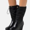 Anna Field Winter Boot - Bottes Compensées - Black