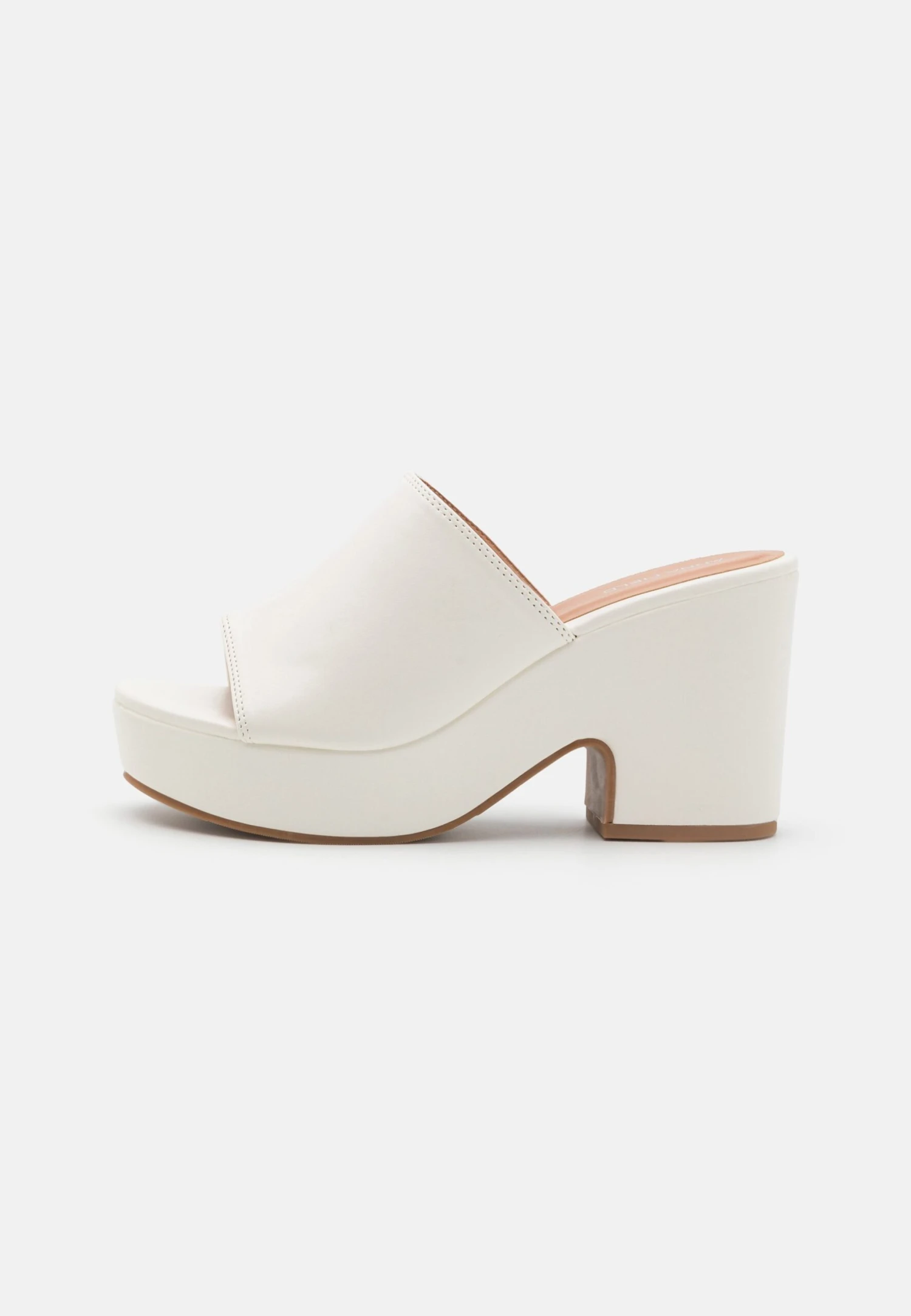 Wide Fit - Mules À Talons - White – Image 2