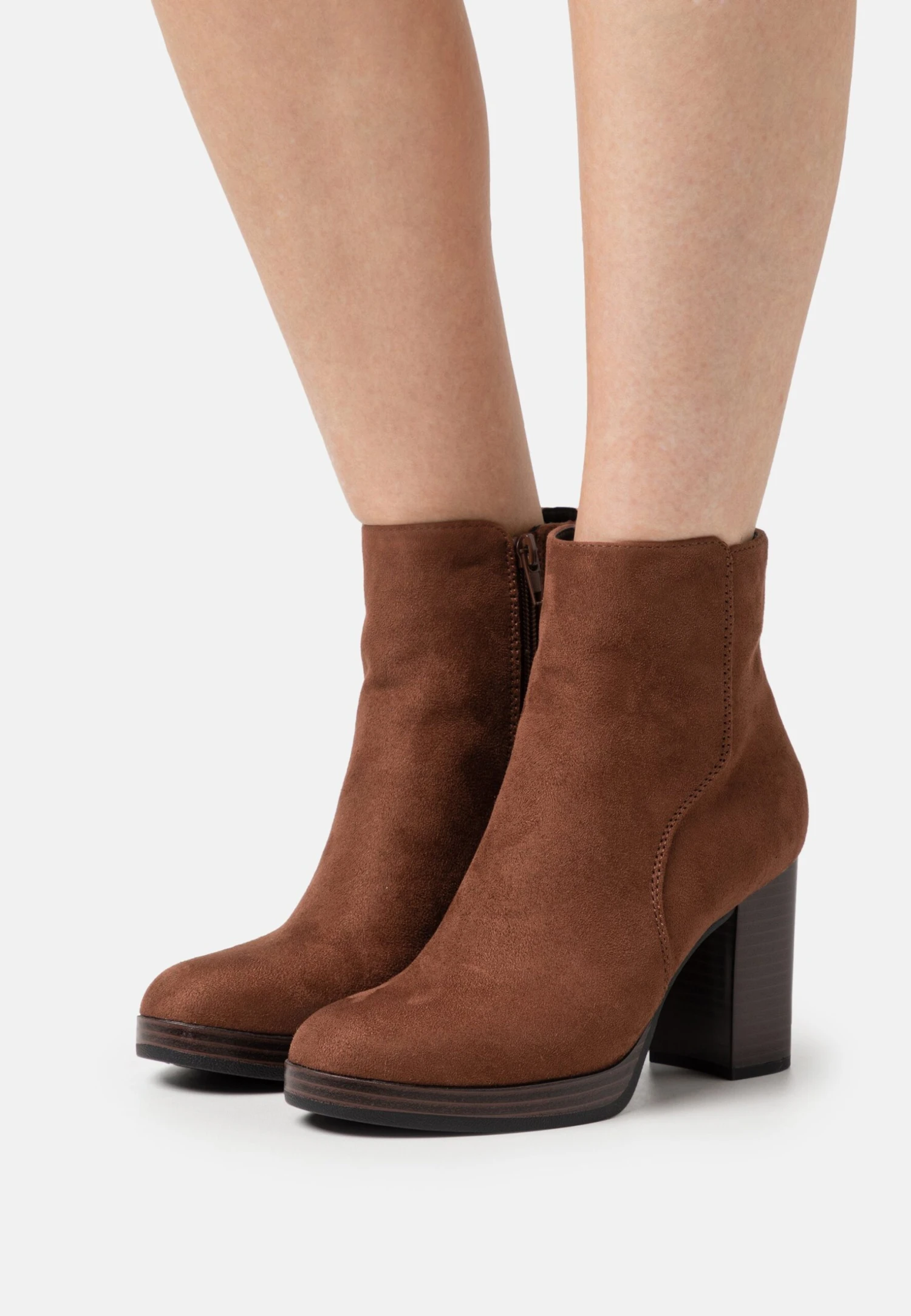 Anna Field Boots À Talons - Brown