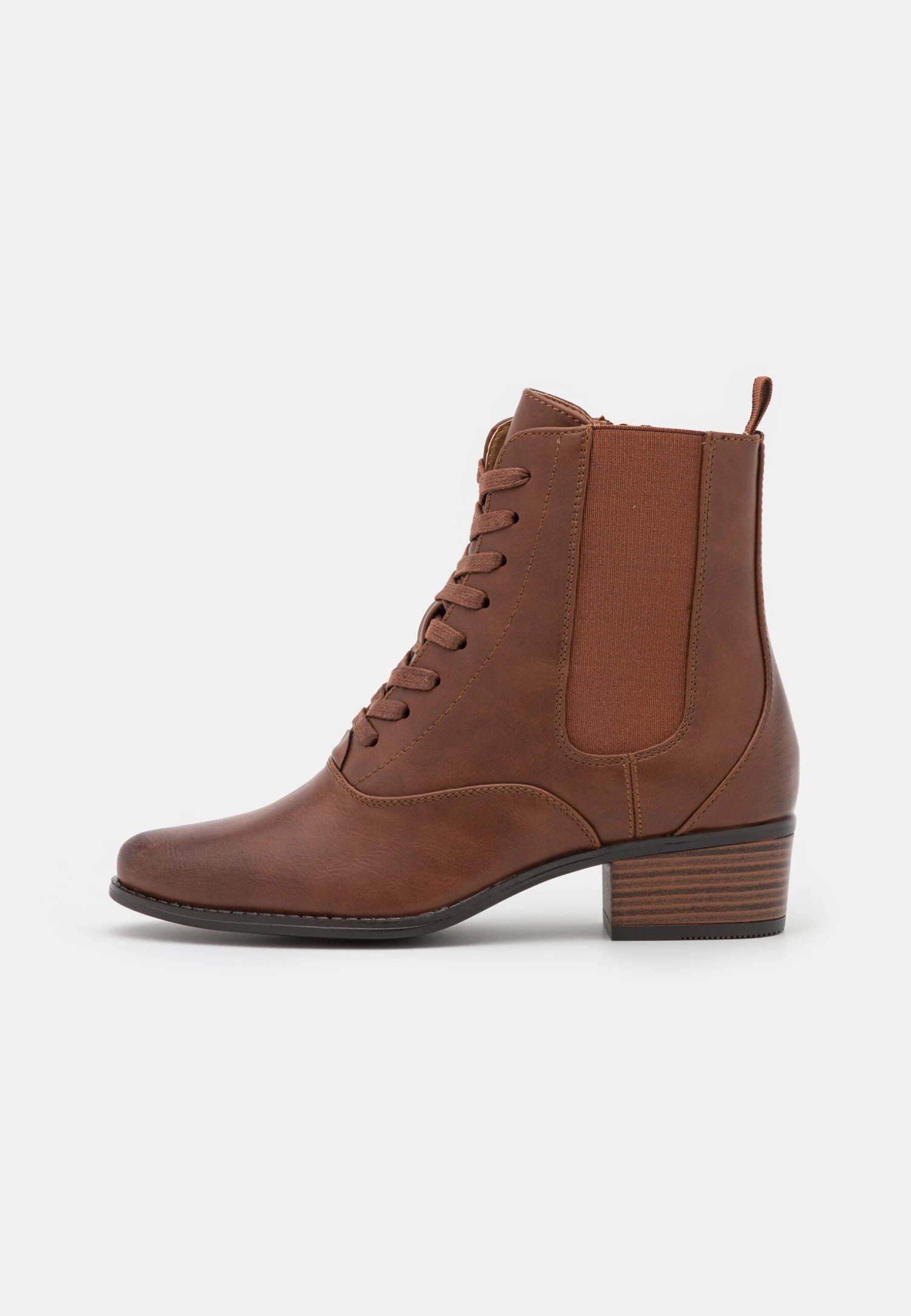 Anna Field Bottines À Lacets - Cognac – Image 2